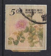 Taiwan (China) 1995  Peonies; Self-adhesive  (o) - Used Stamps