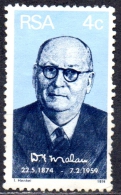 SOUTH AFRICA 1974 Birth Centenary Of Dr. D. F. Malan (Prime Minister) - 4c Dr. Malan MNG - Unused Stamps