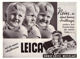 Original Werbung - 1941 - LEICA Camera Von Ernst Leitz In Wetzlar !!! - Cameras