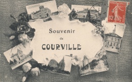 ( CPA 28 )  COURVILLE  /  Souvenir De Courville  - - Courville