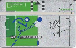 NL.- Telefoonkaart. Nederland. PTT Telecom  Telecompetitie. KNVB. 20 Eenheden. Voetbal. 131B27757. - Públicas