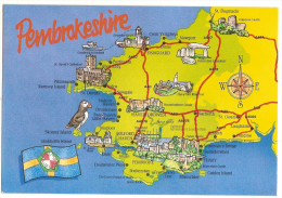 Royaume Unis - Pays De Galles - Pembrokeshire - Carte Geographique (2scann) - Pembrokeshire