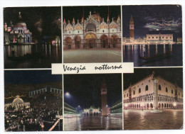 Italie--VENISE--Venezia Notturna--Multivues ,cpsm 15 X 10 N° 32 éd Benedetti - Venetië (Venice)