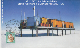 13755- FILCHNER GERMAN ANTARCTIC STATION, SPECIAL COVER, 2007, ROMANIA - Bases Antarctiques