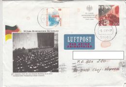 13809- HANNOVER EXHIBITION, STAMP ON FEDERAL REPUBLIC ANNIVERSARY COVER STATIONERY, 1999, GERMANY - Enveloppes - Oblitérées