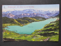 AK ATTERSEE SEEWALCHEN Vogelschau 1931 // D*15321 - Attersee-Orte