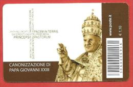 TESSERA FILATELICA ITALIA - 2014 - Canonizzazione Di Papa Giovanni XXIII - Philatelic Cards