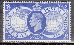 Gran Bretagna, 1949 - 2 1/2p King George VI - Nr.276 MLH* - Nuovi