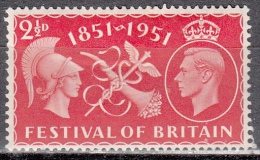 Gran Bretagna, 1949 - 2 1/2p Symbols Of Commerce And Prosperity - Nr.290 MLH* - Unused Stamps