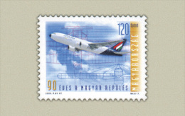 HUNGARY 2000 TRANSPORT Aviation PLANE - Fine Set MNH - Unused Stamps