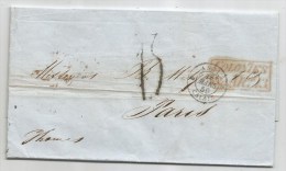 - Lettre - CUBA - LA HAVANE - Maritime - Taxé&e - 1850 - VOIR - Prefilatelia
