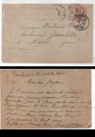 Entier Postal (Mouchon) N° 334 Rouge (34° Semaine 1903   (75808) - Standaardpostkaarten En TSC (Voor 1995)