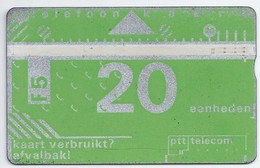 Telefoonkaart.- 001A00297. Nederland. PTT Telecom 20 Eenheden. 5 Gulden. - Públicas