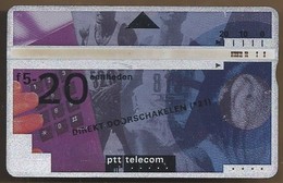 Telefoonkaart.- 105B53437. Nederland. PTT Telecom Direct Doorschakelen (*21). 20 Eenheden. 5 Gulden. - Públicas