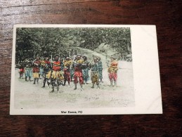 Carte Postale Ancienne : FIJI : War Dance, Animé - Fidji