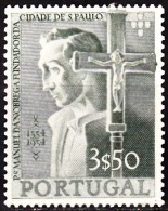 PORTUGAL - 1954,  4º Centenário Da Fundação Da Cidade De S. Paulo.  3$50  * MH  MUNDIFIL  Nº 804 - Unused Stamps