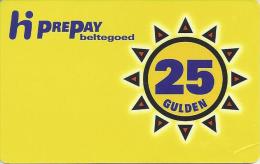 Telefoonkaart.- Nederland. Hi PrePay Beltegoed. 25 Gulden. Gebruikt. - [3] Sim Cards, Prepaid & Refills