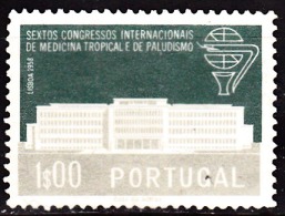 PORTUGAL - 1958, Sextos Congressos Internac. Medicina Tropical Paludismo. 1$00   (*) MNG  MUNDIFIL  Nº 839 - Ungebraucht