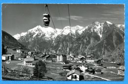 N291, Grächen, Sesselbahn, Hannigalp, Weisshorn, Bishorn, Barrhorn, 46270, Circulée 1960 - Grächen