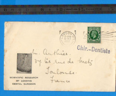 Enveloppe Londres 1937 Chirurgien Dentiste - Storia Postale