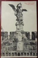 ROMA 1922 26 Ott CASTELLO S. ANGELO - L'ANGELO IN BRONZO Viaggiata Per OISE FRANCIA - VEDI FOTO - Castel Sant'Angelo