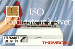 < F46bis ¤ Iso Thomson - 50u SC3 - Glacée - V° Trait Fin Et Logo Thomson Proche - 1989