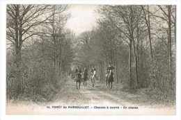 CPA 78 RAMBOUILLET FORET CHASSE A COURRE EN CHASSE Chevaux - Rambouillet