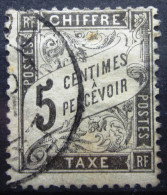FRANCE              Taxe N° 14            OBLITERE - 1859-1959 Usados