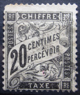 FRANCE              Taxe N° 17           OBLITERE - 1859-1959 Usados