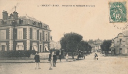 ( CPA 28 )  NOGENT LE ROI  /  Perspective Du Boulevard De La Gare - - Nogent Le Roi