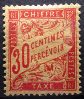 FRANCE              Taxe N° 34               NEUF* - 1859-1959 Nuevos