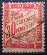 FRANCE              Taxe N° 34               0BLITERE - 1859-1959 Usati