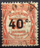 FRANCE              Taxe N° 50               OBLITERE - 1859-1959 Afgestempeld