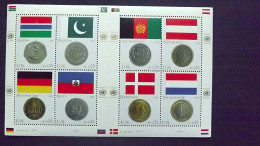 UNO-Wien 477/484 **/mnh, Flaggen Und Münzen Der Mitgliedstaaten 2006 - Blocs-feuillets