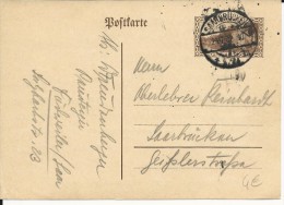 SARRE - 1932 - CARTE POSTALE ENTIER De SAARBRÜCKEN - Postwaardestukken