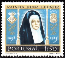 PORTUGAL - 1958,  5.º Centenário Do Nascimento Da Rainha D. Leonor.   1$50  (*) MNG  MUNDIFIL  Nº 844 - Ungebraucht