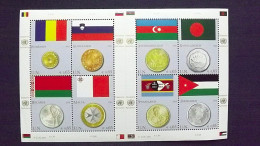 UNO-Wien 626/33 **/mnh, Flaggen Und Münzen Der Mitgliedstaaten 2010 - Blocs-feuillets