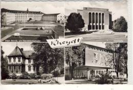 RHEYDT - Mehrbildkarte M Schulen, Schloß, Stadthalle - Mönchengladbach