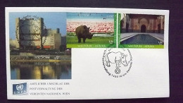 UNO-Wien 756/7 FDC, UNESCO-Welterbe: Afrika: Seen Des Great Rift Valley, Kenia, Medina Von Marrakesch, Marokko - FDC