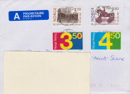 NORVEGE - Centenaire Du Musée De Maihaugen, Chiffres Et Nombres (timbres De 1987), Sur Lettre Voyégée En 2015, - Covers & Documents