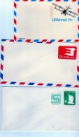 2555 Lote De 3 Enteros Postales, Nuevos, Avion, - Sonstige & Ohne Zuordnung