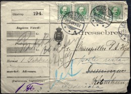 Denmark 1909 Address Letter  ( Lot 1270 ) - Storia Postale