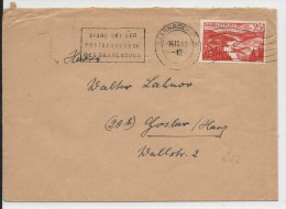 SAAR - 1949 - MiNr.252 SEUL Sur ENVELOPPE De SAARBRÜCKEN Pour GOSLAR - Briefe U. Dokumente