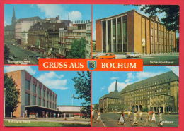 163906 / BOCHUM - BONGARDSTRASSE , SCHAUSPIELHAUS , RUHRLAND HALLE , RATHAUS , CAR - Germany Deutschland Allemagne - Bochum
