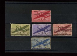 - ETATS UNIS 1941/60 . POSTE AERIENNE  . TIMBRES DE 1941/44 . OBLITERES - 2a. 1941-1960 Oblitérés