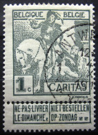 BELGIQUE               N° 84             OBLITERE - 1910-1911 Caritas