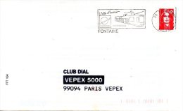 FRANCE. Enveloppe Ayant Circulé Avec Flamme De 1996. Tramway De Fontaine. - Strassenbahnen