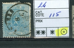 N° 24    OBL   / 1866-67 - 1866-1867 Petit Lion