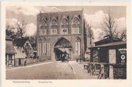 NEUBRANDENBURG Stargarder Tor Pferde Wagen Kiosk Räucheraal Richard Beck..Bier Ungelaufen Verlag W B L H - Neubrandenburg