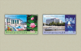 HUNGARY 2003 ARCHITECTURE Buildings FAMOUS HOTELS - Fine Set MNH - Nuevos